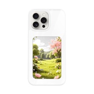 Ink Screen Phone Case Apple 17pro Phone Case All-Inclusive Skin-Feel Shock-resistant Bracket Smart P
