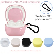 Earphone Case for Baseus WM02/WM01 Bluetooth Earphones Headphone Silicone Protective Cover with Hook