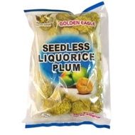 Seedless Liquorice Plum Sour Plum / Manisan aneka buah kering Asam Boi 化核甘草李饼  甘草酸梅 400g