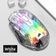 Zeus GD-008 Transparent RGB Mechanical Three Modes Gaming Mouse Bluetooth Wireless Wired Mouse