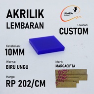 Akrilik Lembaran Custom | BIRU UNGU - 10mm