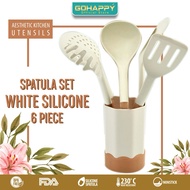 Gohappy Silicone spatula set of 6 premium pcs