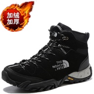The north face High-Top Hiking Shoes Plus Suede Warm Outdoor Shoes Waterproof Men's Shoes Hiking Sho