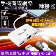 [Mobile Phone Adapter] Android Type-C Network Adapter (Mobile Phone Network Cable Adapter Box) Ether