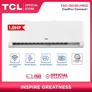 TCL 1.0HP CoolPro UV Connect+ Inverter Split-type Air Conditioner - TAC-10CSD/MEI2 Aircon (White)