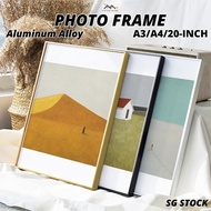 Photo Frame Picture Frame A3 A4 20inch Aluminum Alloy Frame Large Size Wall Art Frame Wall Decoratio