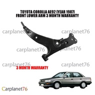 TOYOTA COROLLA AE92 [YEAR 1987] FRONT LOWER ARM 3 MONTH WARRANTY