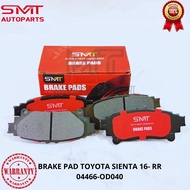 BRAKE PAD FRONT BRAKE PAD TOYOTA SIENTA 16- RR SMT 04466-OD040 ORIGINAL WARRANTY