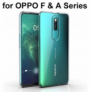 OPPO Transparent Case F11 Pro A5 A9 2020 F9 F7 F5 A7X A1 A3S A83 2018 Ultrathin Soft Silicone TPU Back Skin Protective Cover