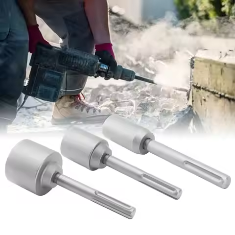 T Post Driver 5 Pits Shank Steel Fence Post Driver Hand Post Pounder Hammer Drill Attachment 20cm Le