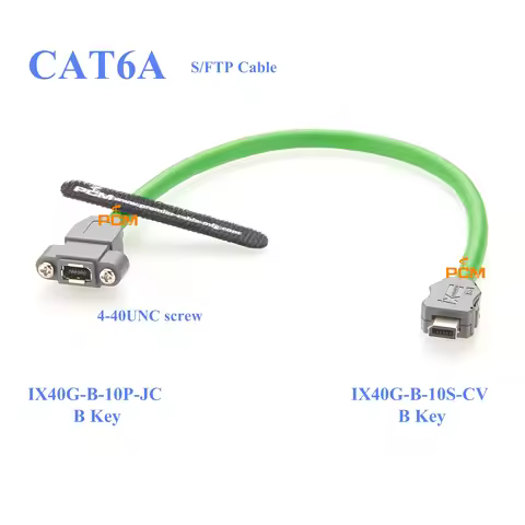 ix industrial B-type Jack to Plug Connector Cable CAT6A S/FTP Patch Cable Assembly Ethernet Panel Mo