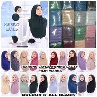 SARUNG LAYLA AWNING LIPAT BORONG PILIH WARNA