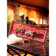 Dragon Horse Spirit 3D Three-Dimensional Wooden Photo Frame Ornaments 2026 C Noon Horse Year Eight H