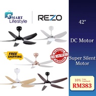 【FREE INSTALLATION+FREE SHIPPING】Rezo Aster 56”/42” R/C 5 Blade With LED Light Baby Fan DC Motor