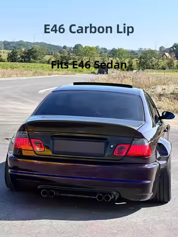 For BMW 3 -Series E46 Sedan 4Doors Real Carbon Fiber Trunk Tuning Spoiler Lip M3 E46 Accessories CLS