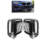 Car Front Fog Light Grille Cover Trim Fog Lamp Grill with Fog Lamp Hole For BMW X3 G01 G08 X4 G02 2018 2019 2020