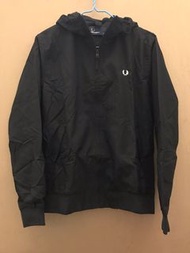 全新 黑色 Fred Perry Jacket 有帽 拉鍊 外套