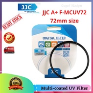🔥Ready Stock🔥JJC A+ F-MCUV72 Multi-coated MC UV Ultra Slim Filter 72mm Camera DSLR Lens (Japan AGC G