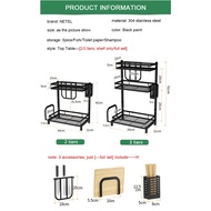 condiments container NETEL Spice Rack Seasoning Storage Rack Kitchen  Condiment Organizer  Spice Bot