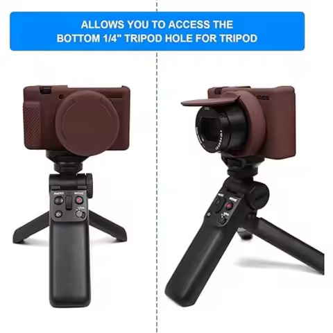 For Sony ZV-1 camera soft silicone protector skin case cover lens cap zv1 Photography Bag + free tem