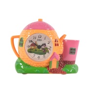 Jam Weker Anak Jam Beker Anak Bentuk Teko Rumah Jamur Alarm Clock Ada Tempat ATK Free Baterai