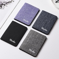 Men's Wallet Canvas Ultra-thin Mini Short Small Wallet Driver's Student Bag Wallet And Simple M3j4