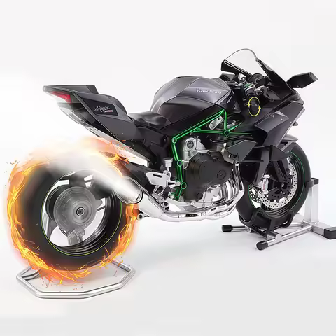 Spray 1:6 Kavvasaki Ninja H2R Motorcycle Racing Simulation Sound Light Fast And Furious Kid Gift Col