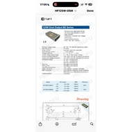 HF125W-DSM-A 5V 15A, 12V 10A
