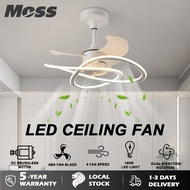 [Free Installation] 160W Ceiling Fan Light DC Motor 3 Blade Ceiling Fan with 3 Colour LED Light Kit and Remote Control