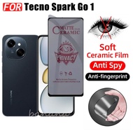 Tecno Spark Go 1 กระจกนิรภัยความเป็นส่วนตัว Tecno Spark Go1 Go 2024 ตัวป้องกันหน้าจอ + กระจกเลนส์กล้