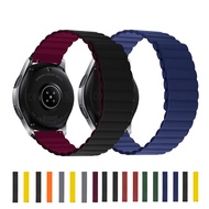 Silicone Magnetic Strap For Samsung Galaxy watch 3/4 Huawei watch 3 Pro/GT2 Adjustable sports watch wristbands For Amazfit GTR