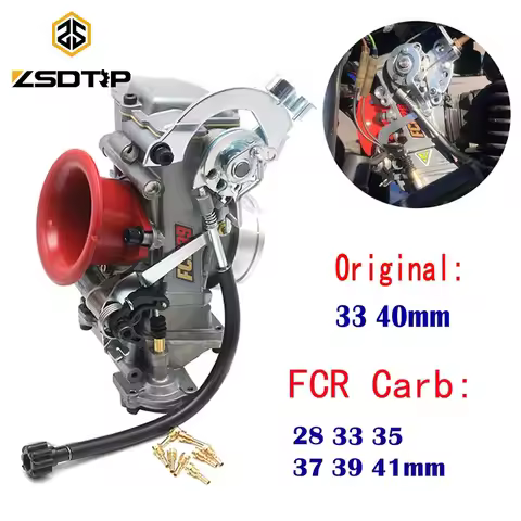 ZSDTRP Original 28 33 35 37 39 40 41mm Flatslide Carburetor FCR39 for XR DR400 CRF450/650 KLX400/450