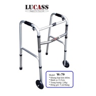 Lucas aluminum walker with large wheels W79