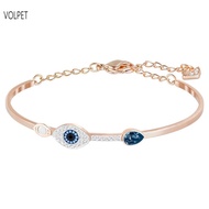 สร้อยคอ Devil Eye Swarovski Crystal Clavicle Chain - แบบจำลอง 1:1 Dropshipping