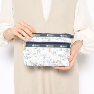 日本 LeSportsac X 彼得兔 Peter Rabbit 白藍色帆布 COSMETIC CLUTCH 化妝袋
