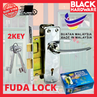 BLACK HARDWARE FUDA Mortice Security Safety Door Lock 2 Lever Mangga Kunci Rumah Pintu Bilik Air Grill Besi Tools 插芯 门 锁