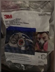 3M 6200 豬嘴 豬咀 防毒面具 口罩 面罩 工業 裝修 濾蕊 濾芯 濾罐 mask filter toxic gas organic gas confined spaces goggles decoration work