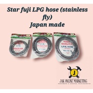 【High Quality】 LPG STAR FUJI HOSE - Japan made flexible stainless hose/heavy duty stove hose.