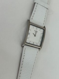 Boccia Titanium 白色皮革手錶