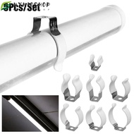 MIOSHOP 5Pcs Spring Terry Clip, With Rubber Protection Base Tool Lamp Tube Clip,  Fixing Clips T3/T4