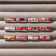 New Personalized Signature Words Italian Charms Link Fit 9mm Stainless Steel Bracelet Making DIY Jew