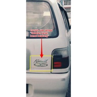 Sticker perodua kancil/sticker kancil/sticker gx kancil/sticker perodua/emblem kancil/emblem perodua