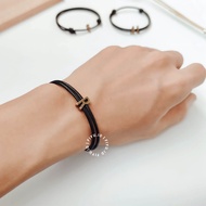 GELANG INISIAL HURUF BRONZE / GELANG TALI CHARM HURUF ( HARGA 1 GELANG )