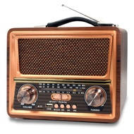 Retro Vintage Radio Bluetooth,Portable Radio AM FM SW with Best Sound, AC, 1200mAh Rechargeable Batt
