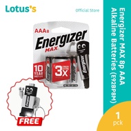Energizer 8AAA Alkaline Max Batteries (E92BP8M)
