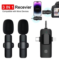 K35 / K15 Wireless Clip Microphone Adaptation Speaker 3.5 MM Aux For Intelligent Noise Cancellation 