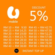 U Mobile Reload / U Mobile Top Up / Instant Reload