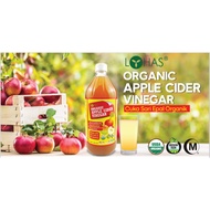 🔥BAHARU HALAL Stock🔥Cuka Sari Epal Halal Organik🌿 LOHAS ORGANIC APPLE CIDER VINEGAR - 946ml Bottle (100% ORIGINAL)