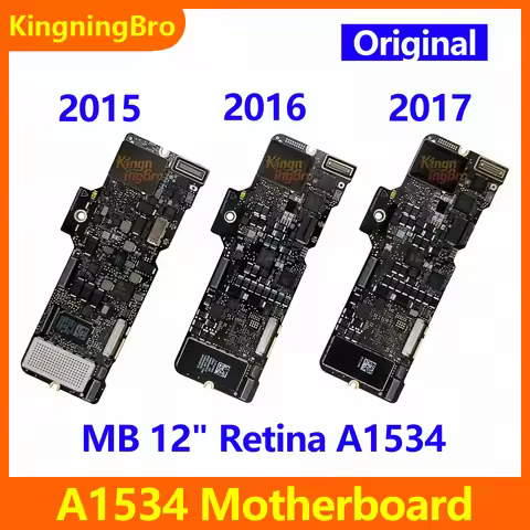 Original Laptop A1534 Logic Board For Macbook 12" A1534 Motherboard Core M M3 M5 M7 i5 i7 256GB 512G