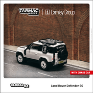 Tarmac Works 1/64 GLOBAL64 Land Rover Defender 90 White Metallic Lamley Special Edition T64G-019-WH